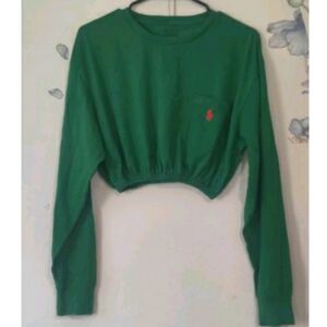 Polo Lauren Crop Long Sleeve Size M